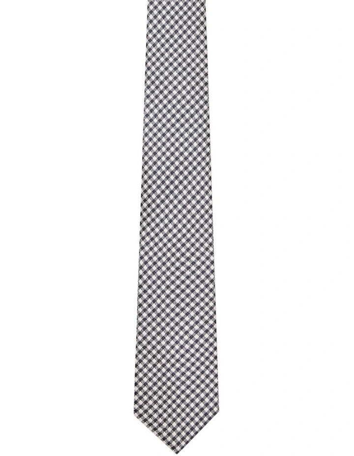 Calvin Klein Pink Check Tie In Blue 1 Calvin Klein Pink Check Tie In Blue