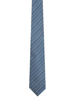 Calvin Klein Horizontal Stripe Tie In Blue