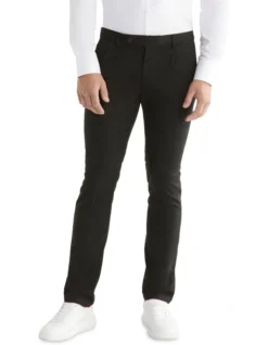 Calvin Klein Slim 2 Pleat Trouser In Black