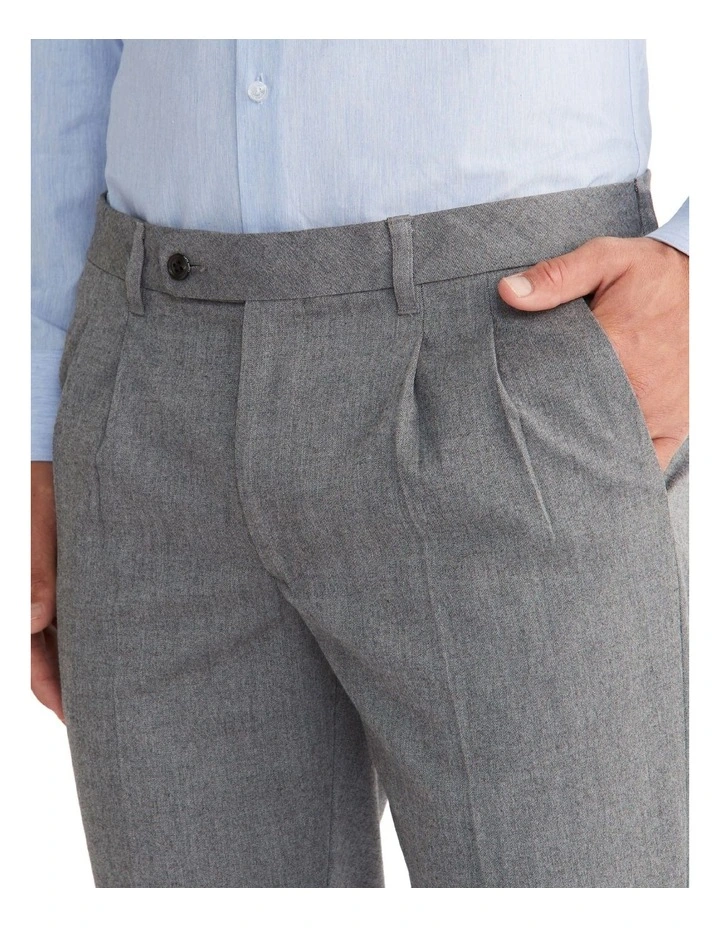 Calvin Klein Slim 2 Pleat Trouser In Grey 3 Calvin Klein Slim 2 Pleat Trouser In Grey - Image 3