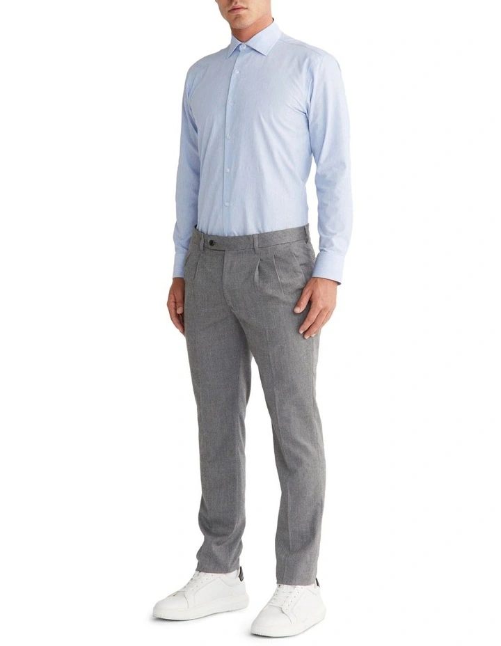 Calvin Klein Slim 2 Pleat Trouser In Grey 4 Calvin Klein Slim 2 Pleat Trouser In Grey - Image 4
