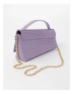 Shelby Croc Shoulder Bag In Lilac -Myer Clothing Shop 968078350 3 2 720x928