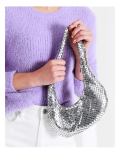 Tash Shoulder Bag In Silver -Myer Clothing Shop 968080330 4 1 720x928