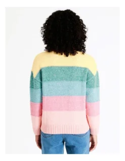 Recycled Blend Colourblock Jumper In Assorted -Myer Clothing Shop 968090140 6 720x928