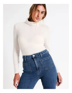 Recycled Blend Ava Flare Jean In Mid Blues -Myer Clothing Shop 968105440 7 720x928