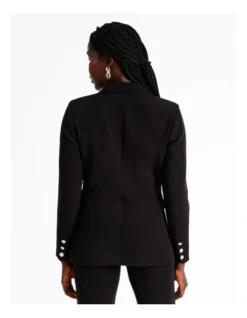 Double Breasted Blazer In Black 12 Double Breasted Blazer In Black -Myer Clothing Shop 968301370 6 720x928