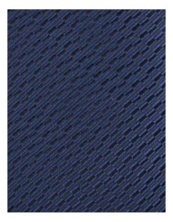 Textured Polyester Tie In Navy -Myer Clothing Shop 968360680 3 720x928