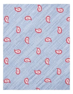 Silk Paisley Tie In Blue -Myer Clothing Shop 968361400 3 720x928