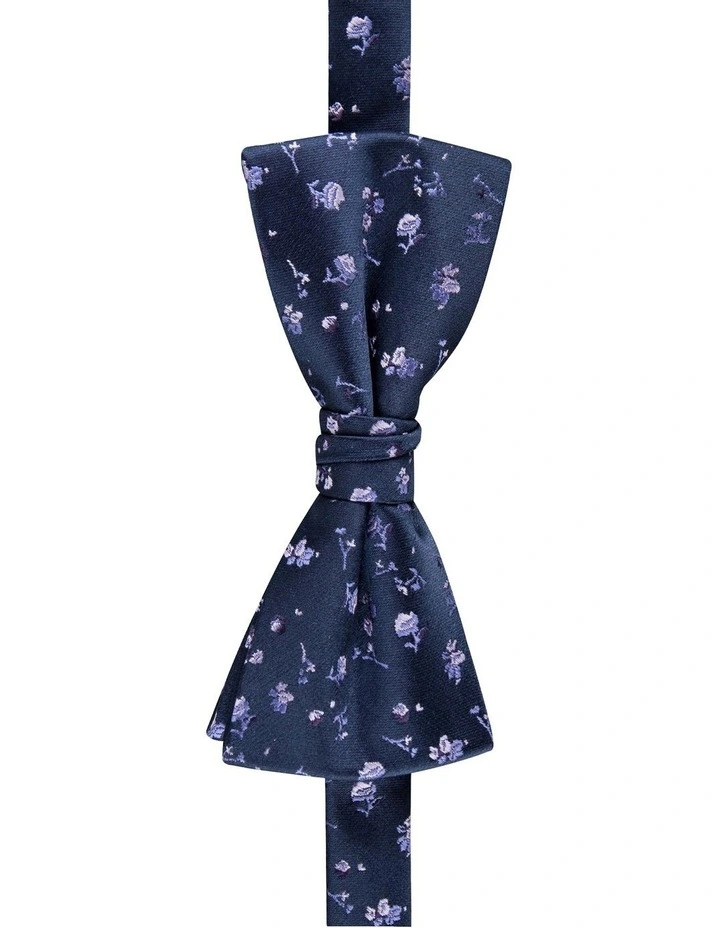 Ditzy Floral Bow Tie In Purple 1 Ditzy Floral Bow Tie In Purple