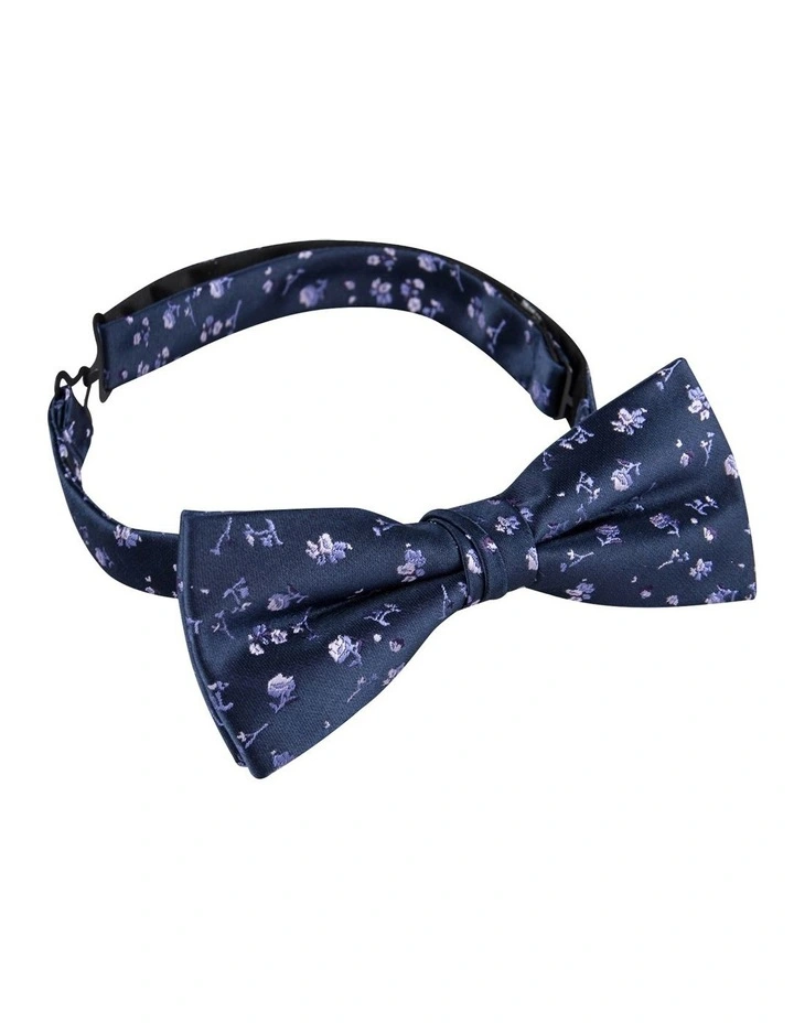 Ditzy Floral Bow Tie In Purple 2 Ditzy Floral Bow Tie In Purple - Image 2