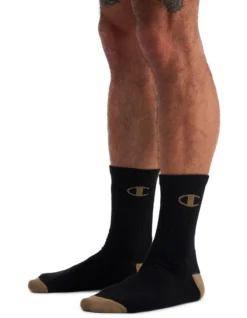 Champion C Logo Crew Socks 3-Pack In Black -Myer Clothing Shop 968398750 5 720x928