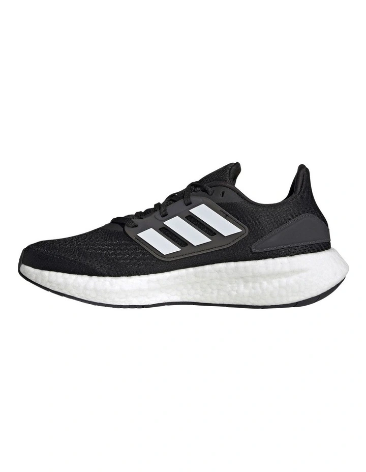 ADIDAS Pureboost Running Mens Shoes In Black/White 2 ADIDAS Pureboost Running Mens Shoes In Black/White - Image 2