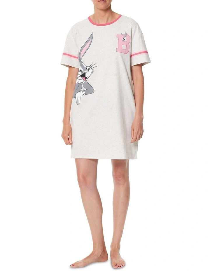 Bugs Bunny Varsity Nightie In Bugs Side Placement 2 Bugs Bunny Varsity Nightie In Bugs Side Placement - Image 2