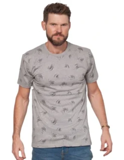 Claws Patterned Shirt In Grey