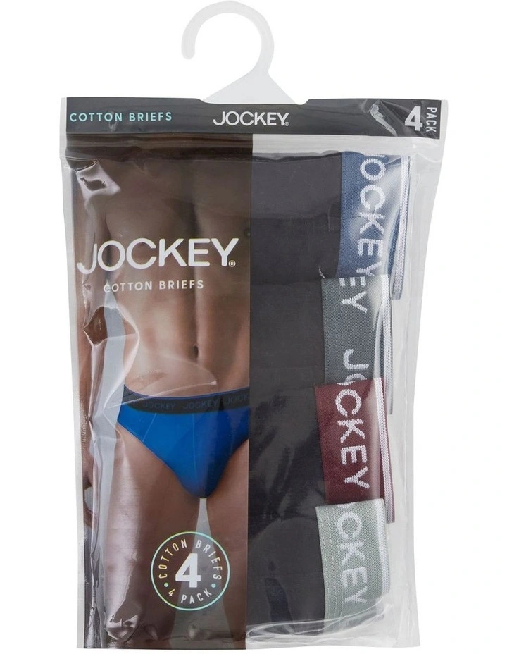 Jockey 4 Pack Brief In Black 2 Jockey 4 Pack Brief In Black - Image 2