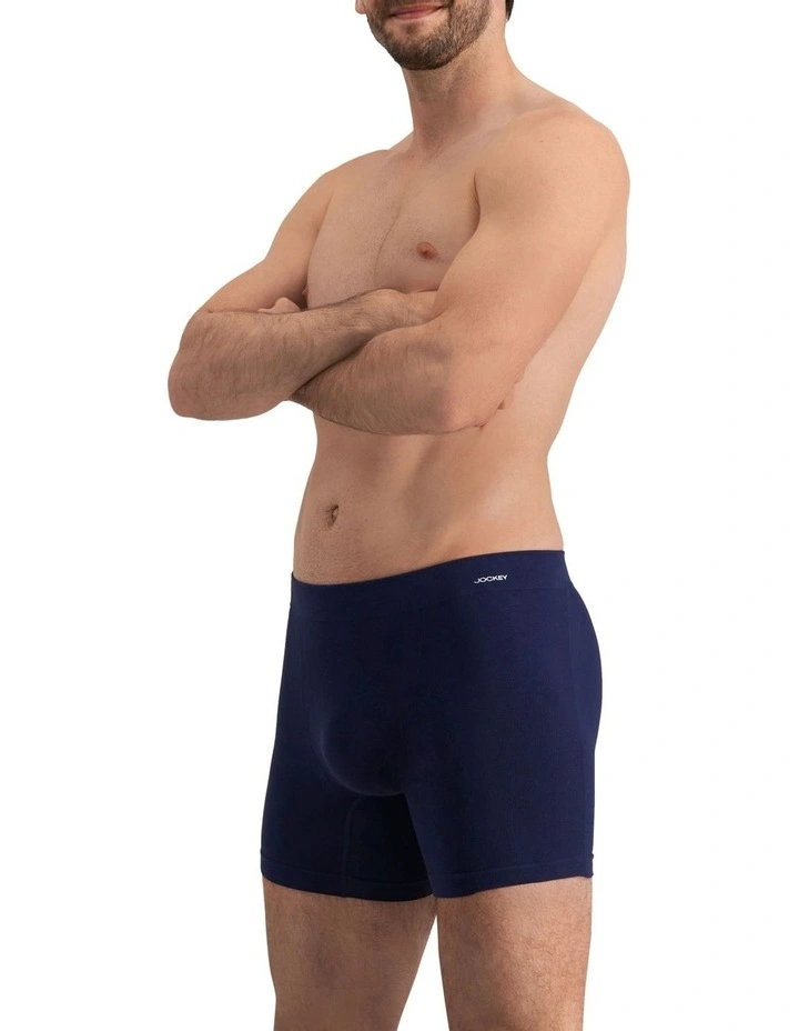 Jockey Seamless Midway Trunks In Deepest Navy 1 Jockey Seamless Midway Trunks In Deepest Navy