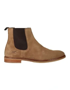 Richmond Boot In Beige Suede