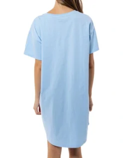 Short Sleeve Printed Nightie In Blue 6 Short Sleeve Printed Nightie In Blue -Myer Clothing Shop 968635090 3 720x928