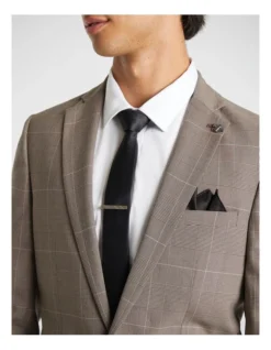 Wonder Skinny Suit Jacket In Brown -Myer Clothing Shop 968655070 5 720x928