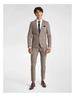 Wonder Skinny Suit Jacket In Brown -Myer Clothing Shop 968655070 7 720x928