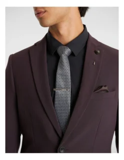 Orlando Skinny Suit Jacket In Purple -Myer Clothing Shop 968655340 3 720x928