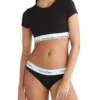 Calvin Klein Modern Cotton T-Shirt Bralette In Black
