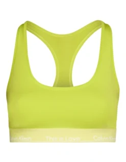 Calvin Klein This Is Love Cotton Tonal Unlined Bralette In Yellow -Myer Clothing Shop 968677750 969610960 5 720x928