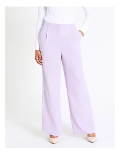 Basque Crepe Wide Leg Pant In Lilac 10 Basque Crepe Wide Leg Pant In Lilac -Myer Clothing Shop 968714380 4 720x928