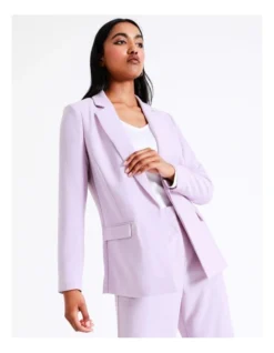 Basque Crepe Edge To Edge Blazer In Lilac 13 Basque Crepe Edge To Edge Blazer In Lilac -Myer Clothing Shop 968714470 7 720x928