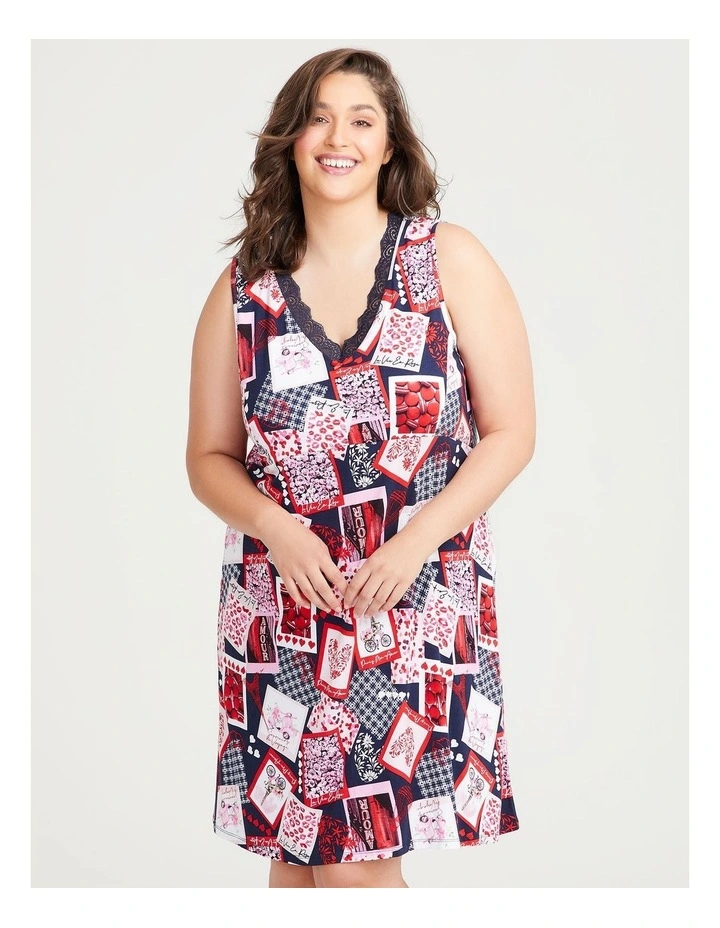 Bamboo Polaroid Print Nightie Print 3 Bamboo Polaroid Print Nightie Print - Image 3