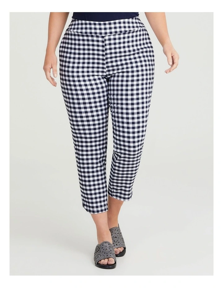 Checkmate Stretch Pant Dark In Blue Multi 1 Checkmate Stretch Pant Dark In Blue Multi