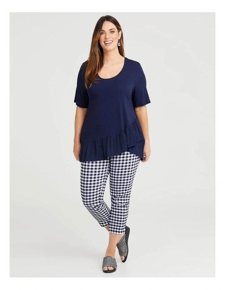 Checkmate Stretch Pant Dark In Blue Multi 3 Checkmate Stretch Pant Dark In Blue Multi - Image 3