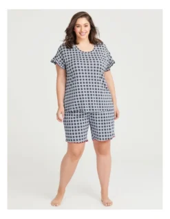 Bamboo Gingham Heart Pyjama Top In Blue Multi 7 Bamboo Gingham Heart Pyjama Top In Blue Multi -Myer Clothing Shop 968876920 4 720x928
