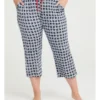 Bamboo Gingham Pyjama Pant In Blue Multi