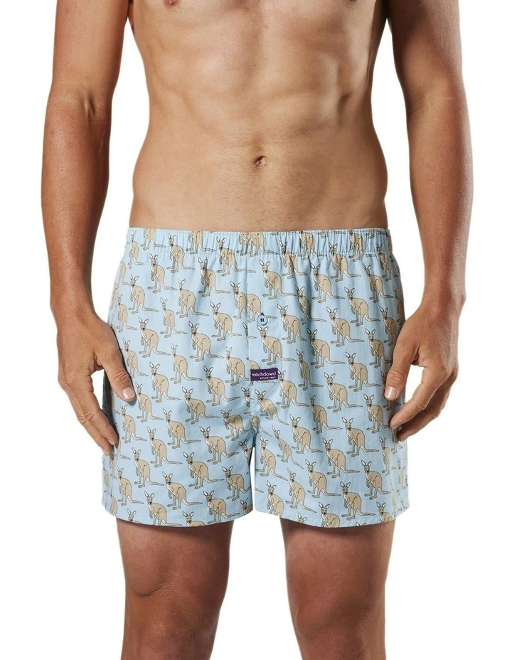 3 Pack Bush Crew Cotton Boxer Short In Blue 2 3 Pack Bush Crew Cotton Boxer Short In Blue - Image 2