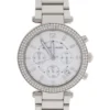 Michael Kors Parker Silver Stainless Steel Chronograph Watch MK5353