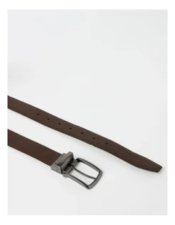 Pin Buckle Reversible Belt In Brown -Myer Clothing Shop 969285070 3 1 720x928