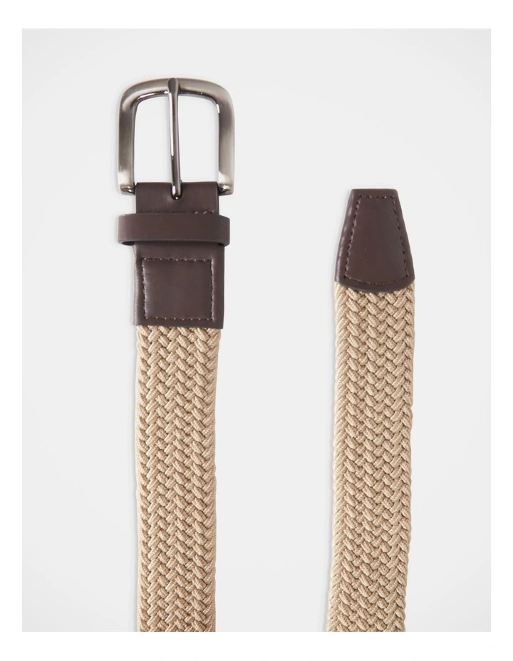 Woven Belt In Beige 2 Woven Belt In Beige - Image 2