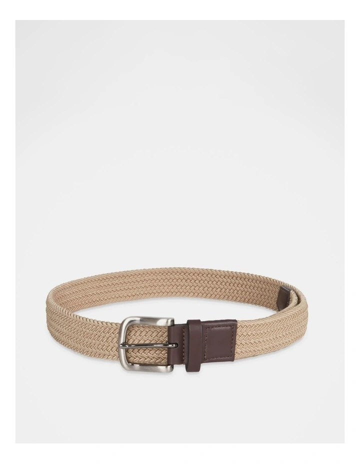 Woven Belt In Beige 3 Woven Belt In Beige - Image 3