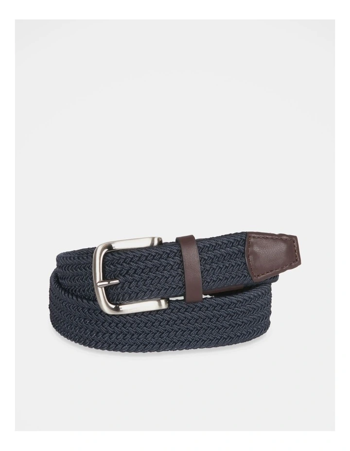Woven Belt In Navy 1 Woven Belt In Navy