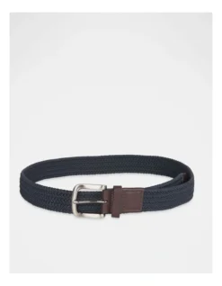 Woven Belt In Navy 5 Woven Belt In Navy -Myer Clothing Shop 969285340 3 2 720x928