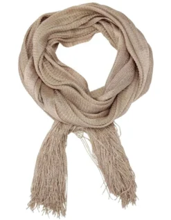 Fringed Evening Wrap In Gold