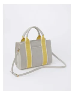 Barbados Top Handle Tote Bag In Natural/Yellow -Myer Clothing Shop 969378310 3 720x928