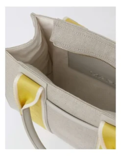 Barbados Top Handle Tote Bag In Natural/Yellow -Myer Clothing Shop 969378310 6 720x928