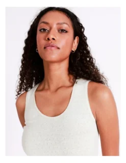 SOHO Thermal Tank Top In Oatmeal