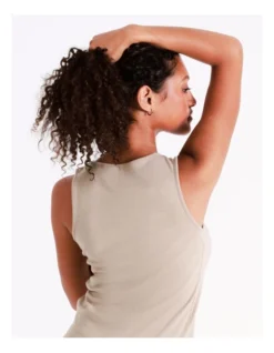 SOHO Thermal Tank Top In Beige -Myer Clothing Shop 969394060 969407380 6 720x928