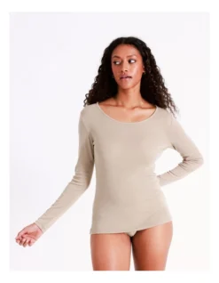 SOHO Thermal Top In Beige -Myer Clothing Shop 969394150 969406480 7 720x928