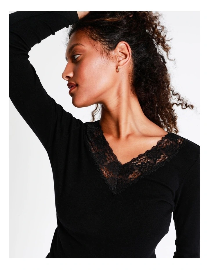 Soho Thermal Top In Black 2 Soho Thermal Top In Black - Image 2