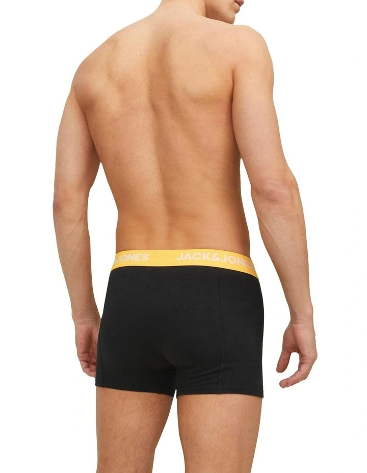 Jack & Jones Vito 3 Pack Solid Trunks In Black 2 Jack & Jones Vito 3 Pack Solid Trunks In Black - Image 2