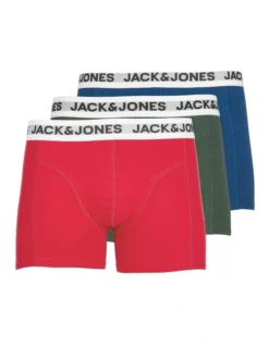 Jack & Jones Rikke 3 Pack Trunks In Multi
